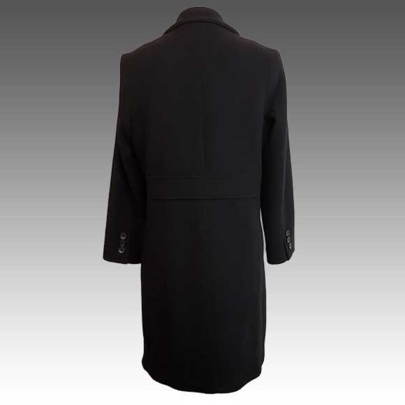GAP Black,WOOL Blend Winter Topcoat Size-Small-EUC - Picture 2 of 5